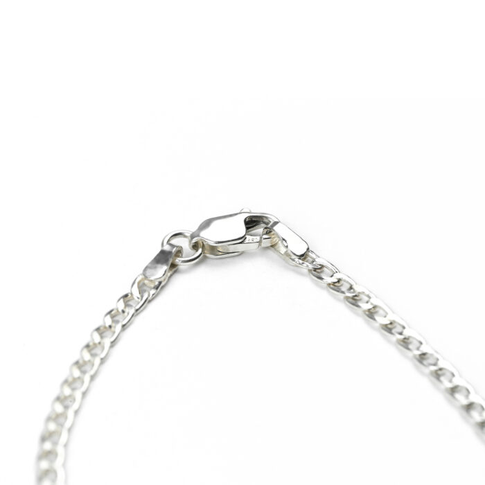 Name Logo Necklace On Circle (Silver) - Image 10