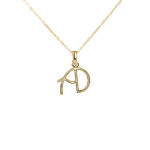 Voluminous elegance: Name logo necklace (14K gold) - Image 2