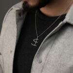 JESUS Classic Name Logo Necklace