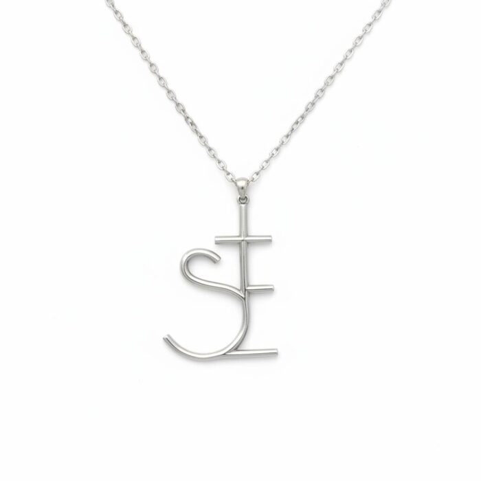 JESUS Classic Name Logo Necklace - Image 3